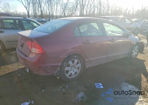 2008 Honda Civic Lx из США, поврежденный, VIN 2HGFA16578H519829